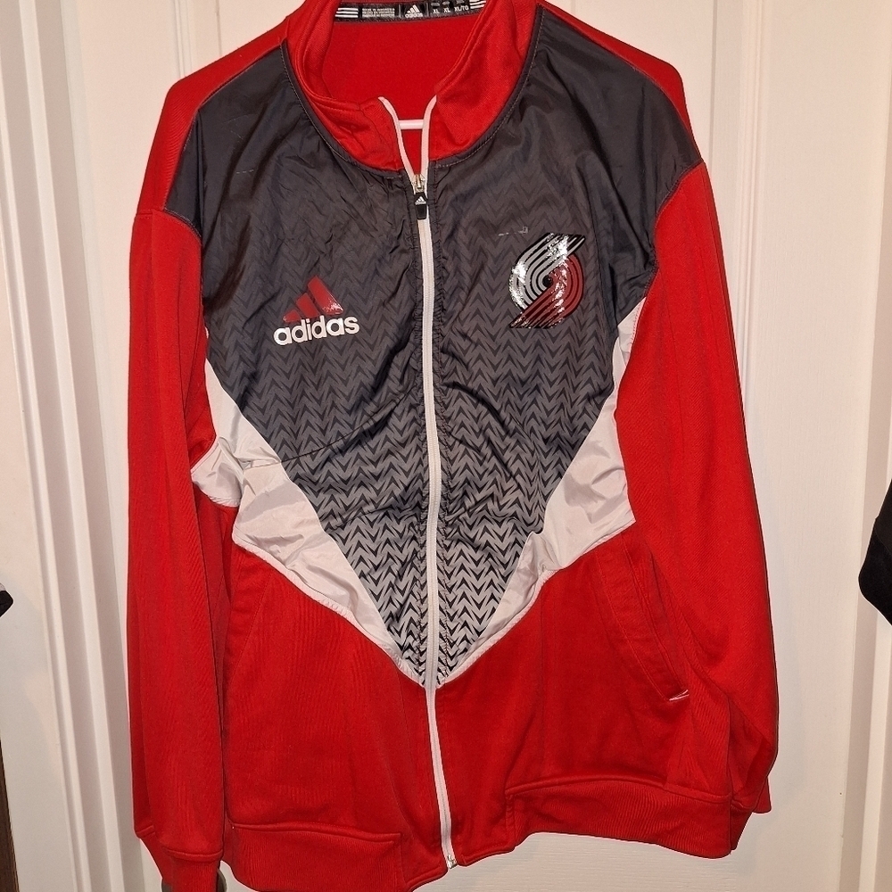 Addidas Portland Trail Blazers Track Jacket Red XL